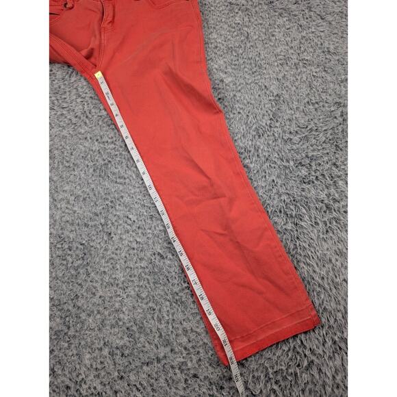 Sanctuary Jeans Women 24 Salmon Cropped Slim Denim Stretch Low Rise Normcore - Picture 8 of 10